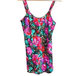90s Inner Most Slip Dress Floral Maximalist Y2K Cottagecore Coquette Retro